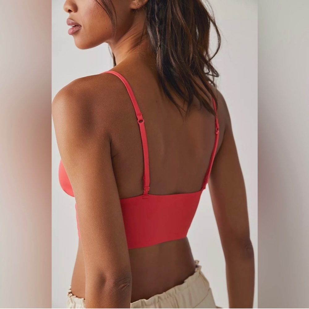 Free People Sage Longline Neo Bralette in Cayenne NWT - Picture 3 of 5